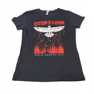 Black System of a Down 2015 tour shirt